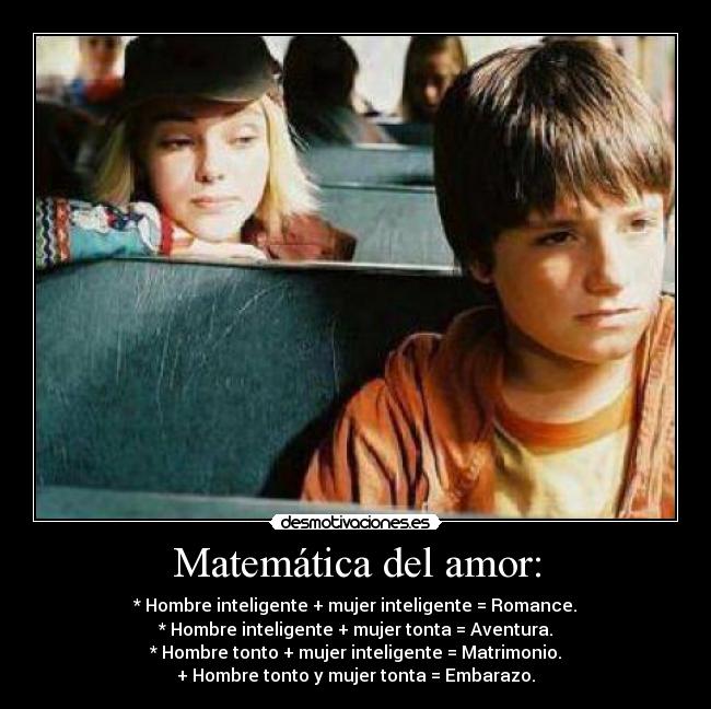 Matemática del amor: -