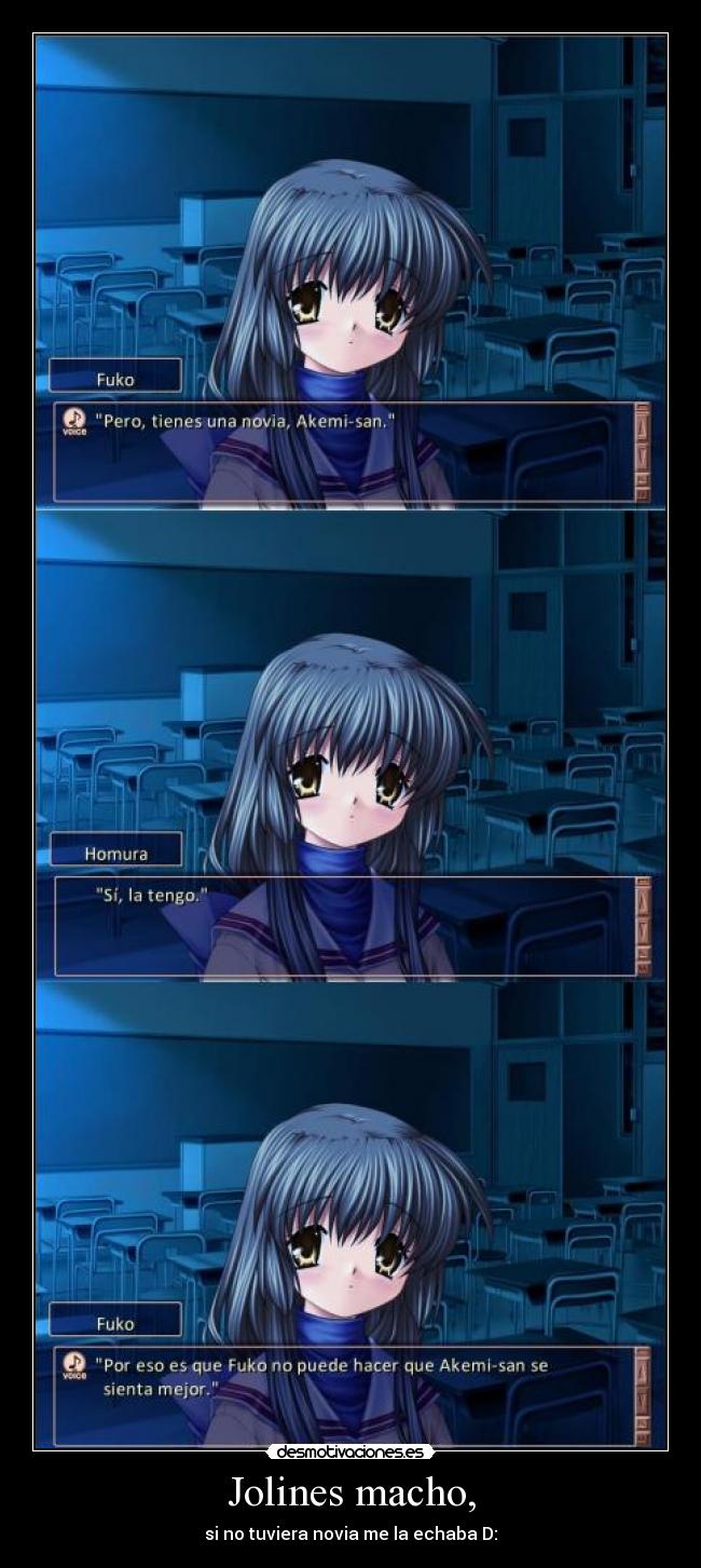 carteles fuko clannad visual novel aburrida casi tiro fuko uwu desmotivaciones