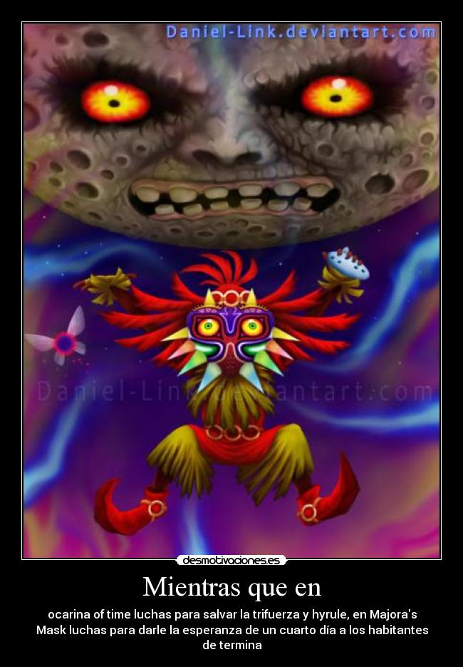 carteles majoras mask ocarina desmotivaciones