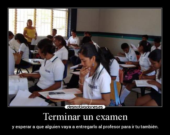carteles examen desmotivaciones