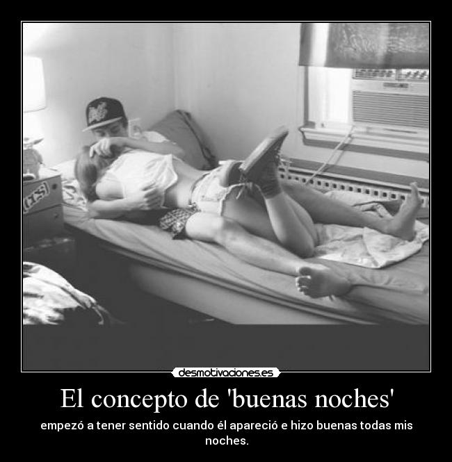 El concepto de buenas noches -