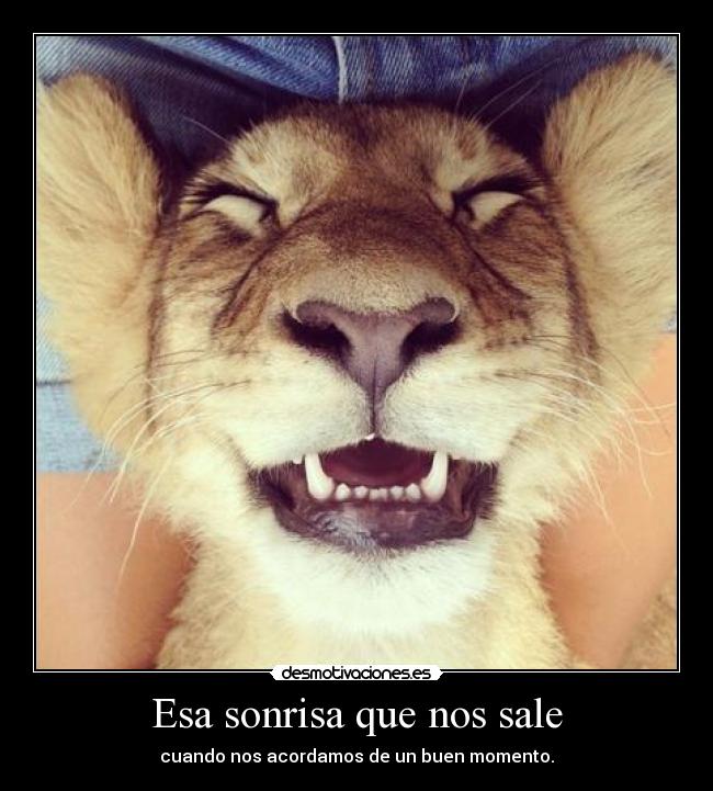 Esa sonrisa que nos sale -