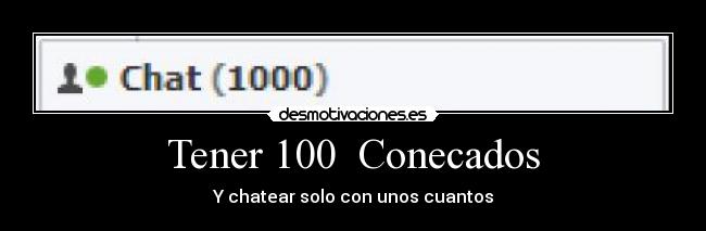 Tener 100 Conecados -