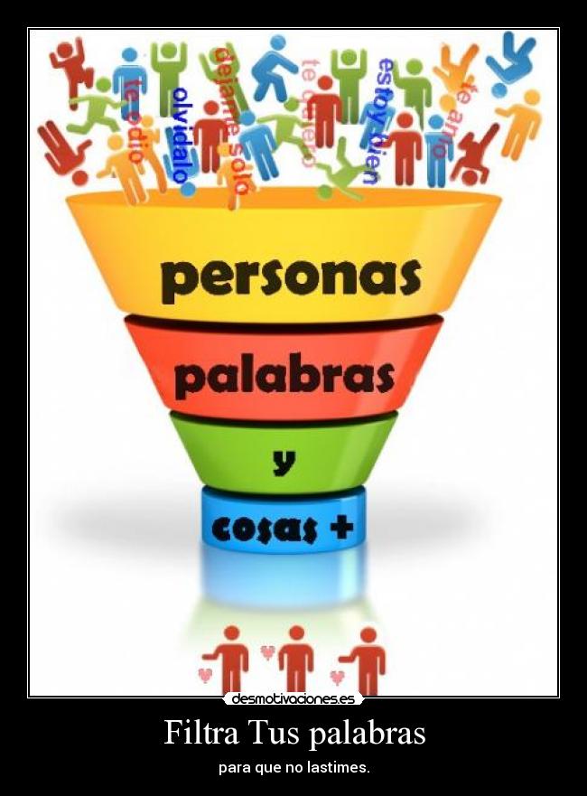 Filtra Tus palabras - para que no lastimes.