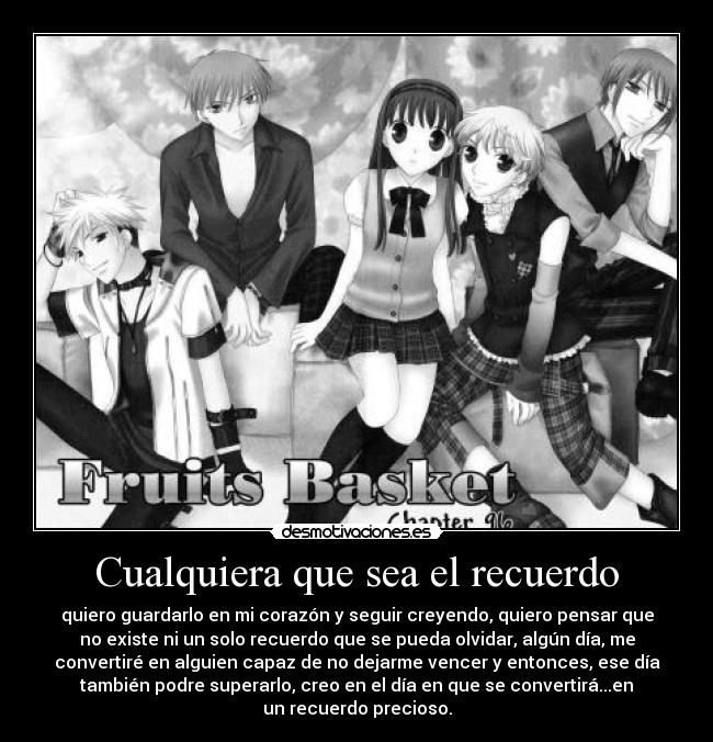 Cualquiera que sea el recuerdo -