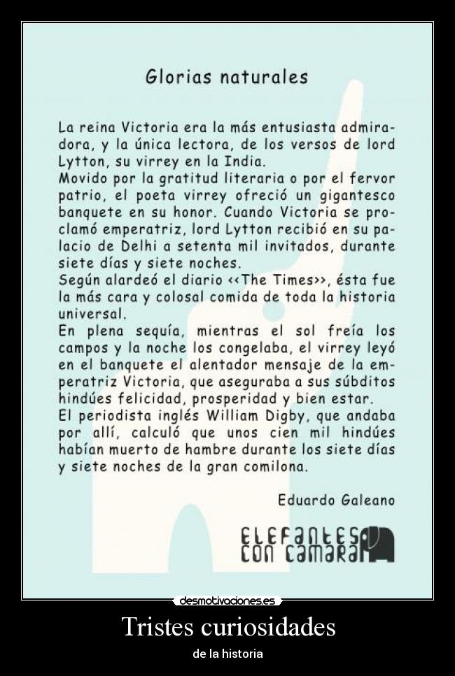 Tristes curiosidades - de la historia