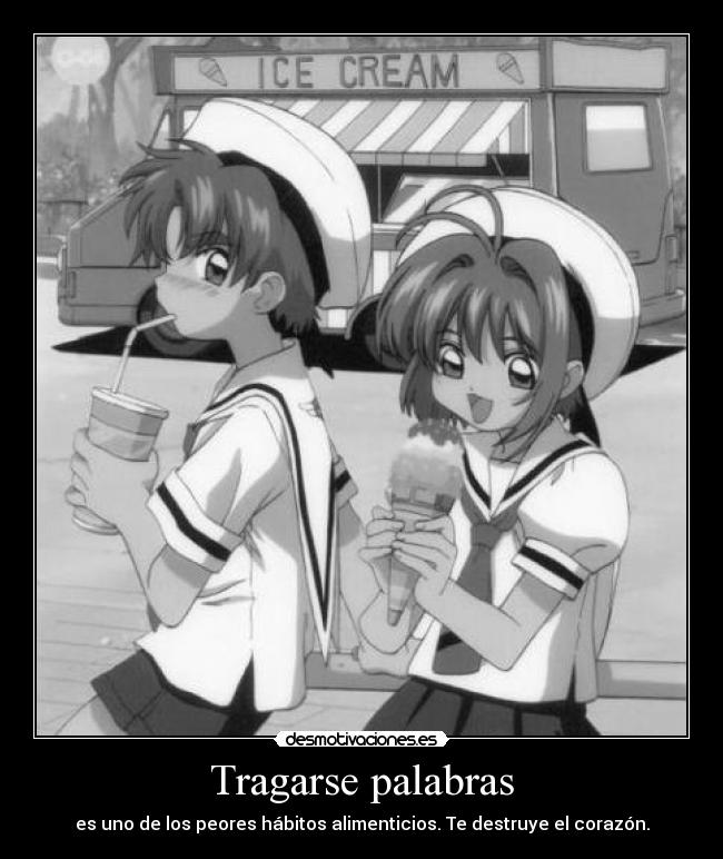 Tragarse palabras - es uno de los peores hábitos alimenticios. Te destruye el corazón.