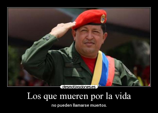 Los que mueren por la vida -