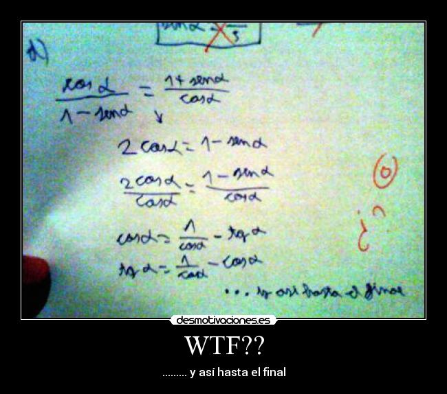 WTF?? - ......... y así hasta el final