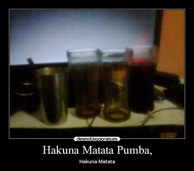 Hakuna Matata Pumba, - Hakuna Matata