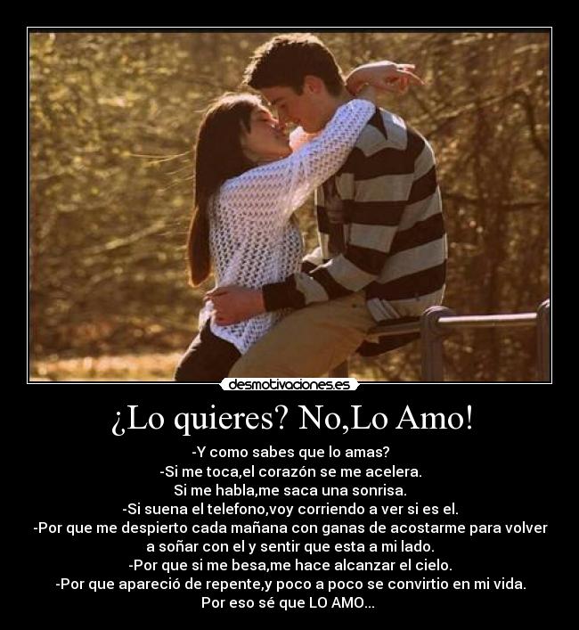 ¿Lo quieres? No,Lo Amo! -