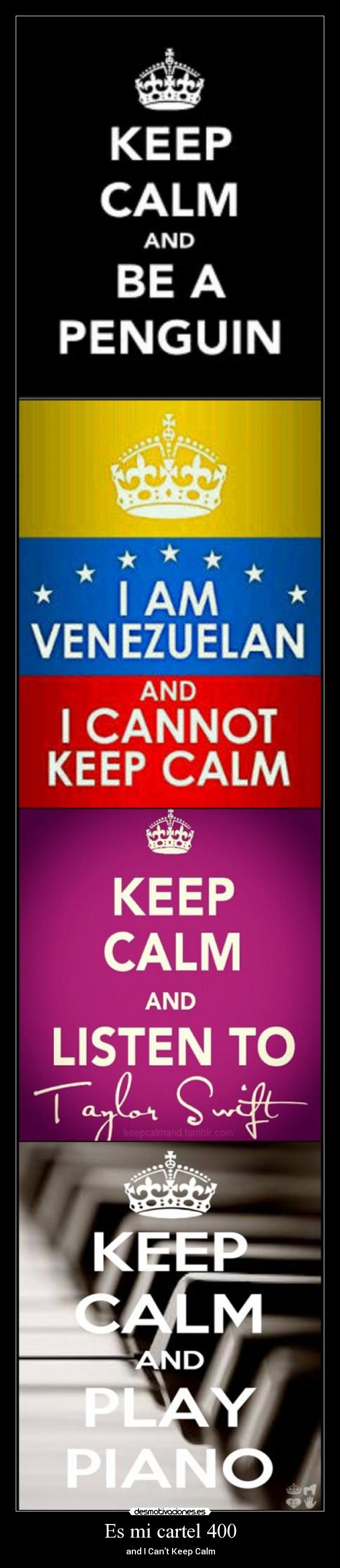 carteles pinguino taylor swift piano venezuela desmotivaciones