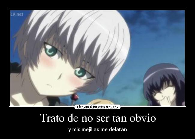 Trato de no ser tan obvio -