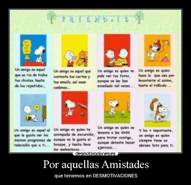 Por aquellas Amistades -