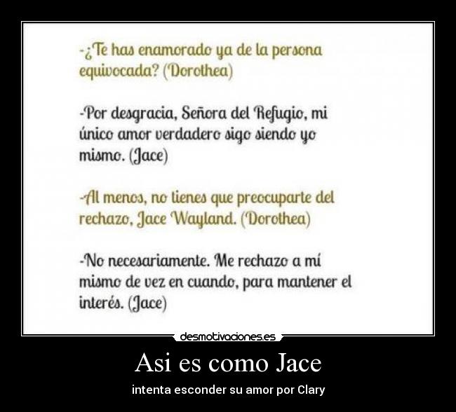 Asi es como Jace - 