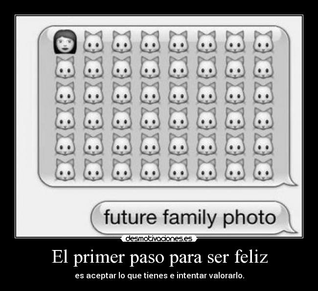 El primer paso para ser feliz -