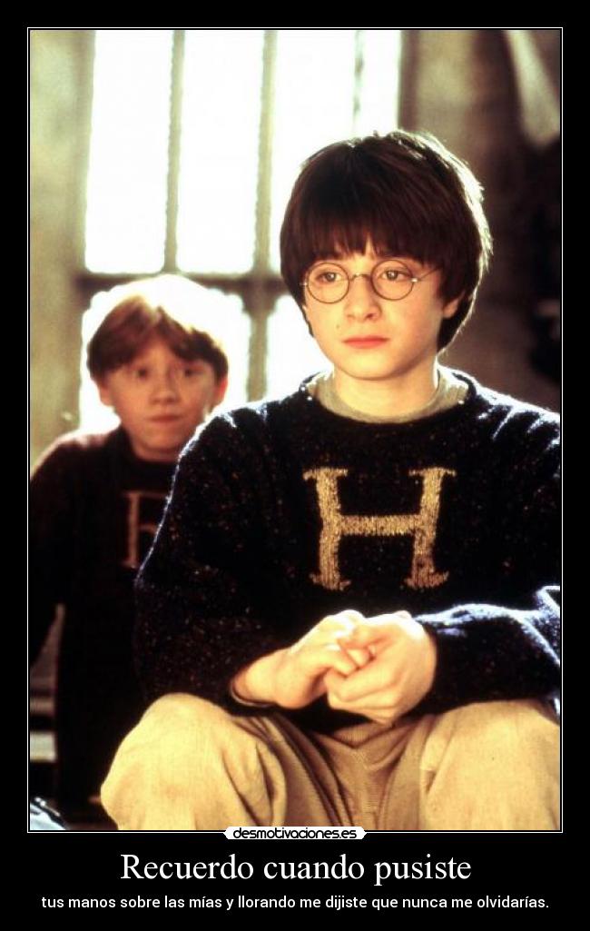 Recuerdo cuando pusiste -