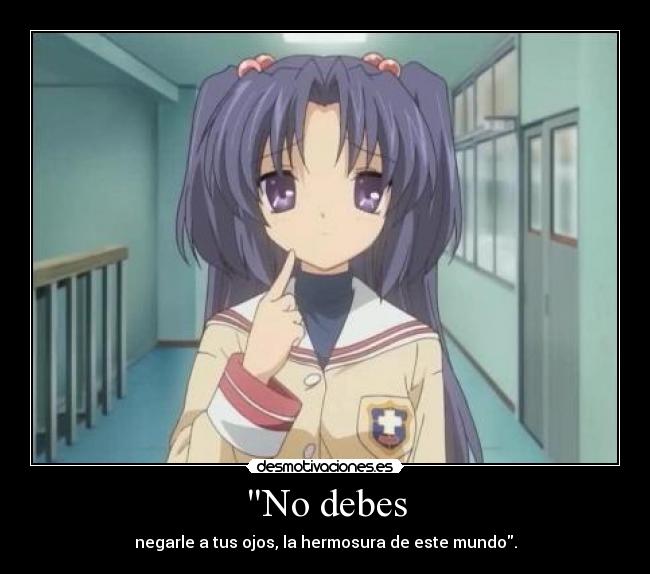 No debes -