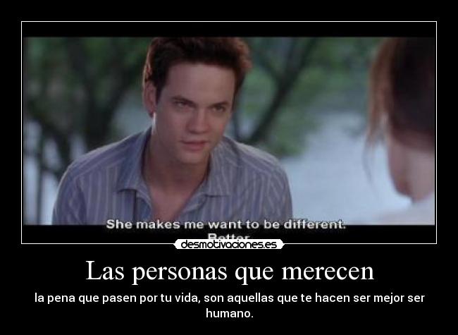 Las personas que merecen - 