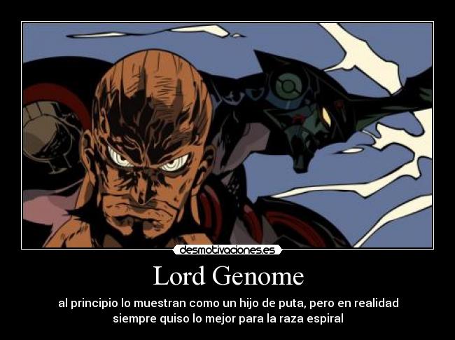 carteles lord genome lazzengan tengen toppa gurren lagann desmotivaciones