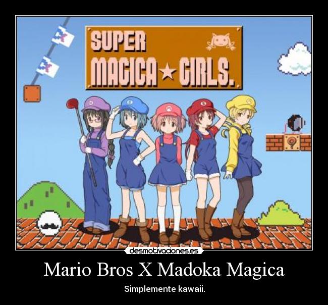 Mario Bros X Madoka Magica -
