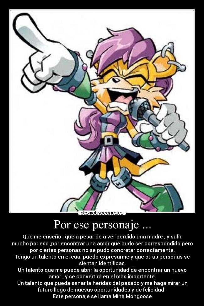 Por ese personaje ... - 