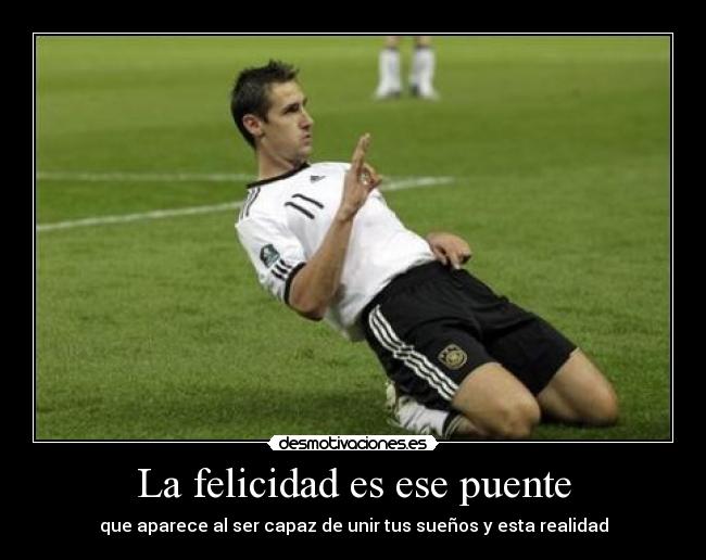 La felicidad es ese puente -