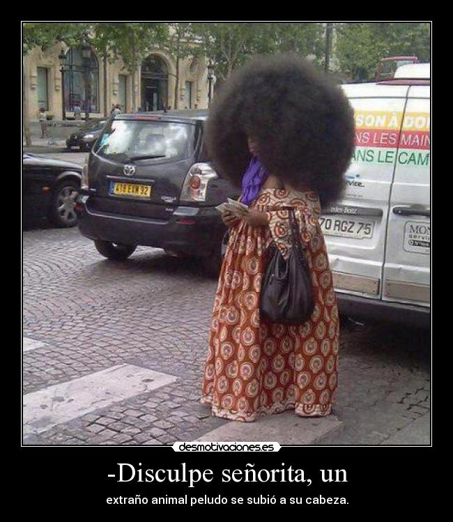 -Disculpe señorita, un -