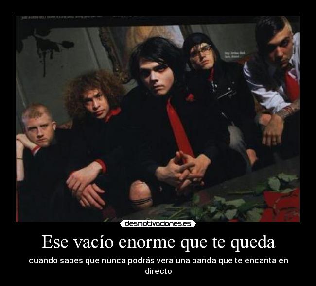 carteles chemical romance 2001 2013 joder primero formspring ahora esto mcr forever desmotivaciones