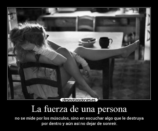 La fuerza de una persona -