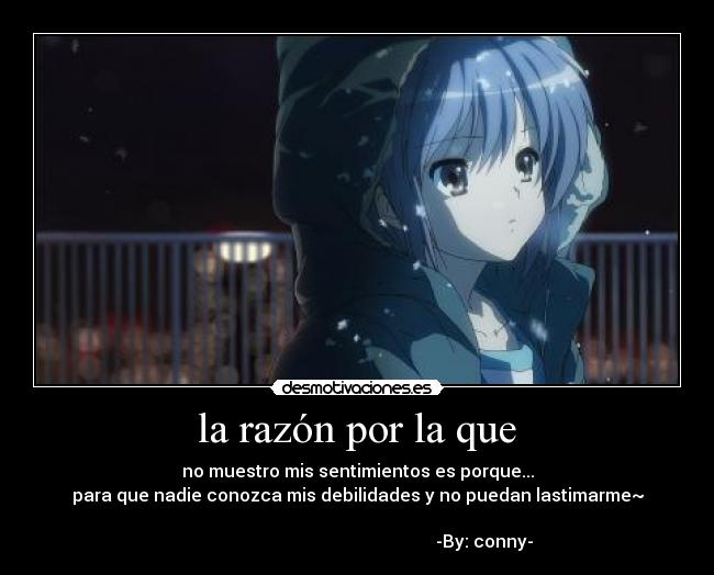 la razón por la que - 