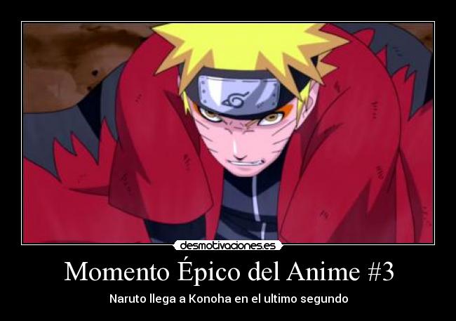 Momento Épico del Anime #3 - Naruto llega a Konoha en el ultimo segundo