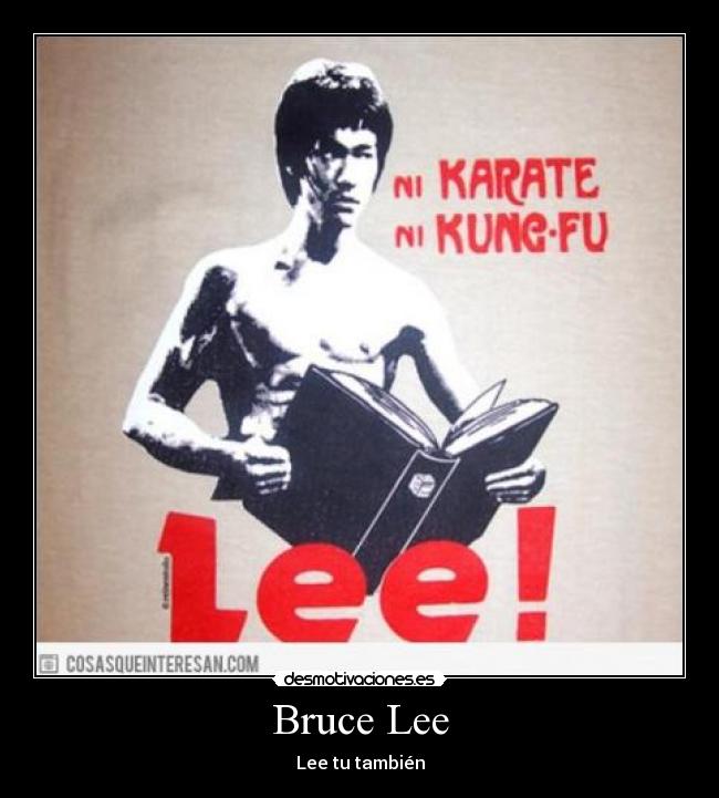 carteles bruce lee miguel352 desmotivaciones