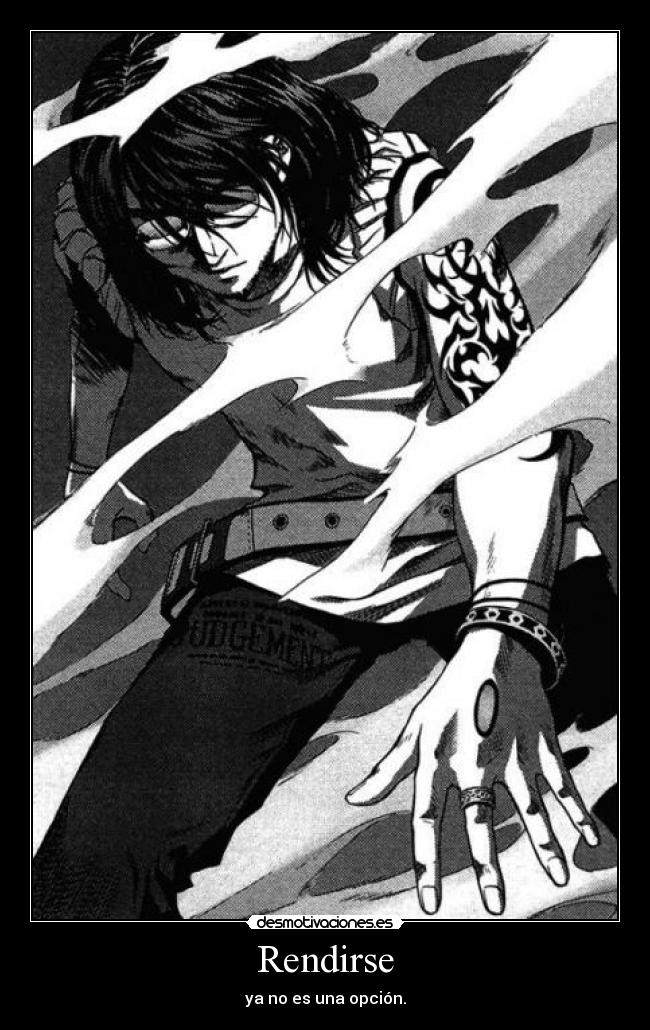 Rendirse - ya no es una opción.