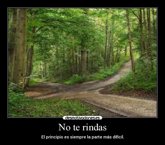 No te rindas - 