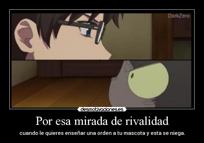 Por esa mirada de rivalidad - 