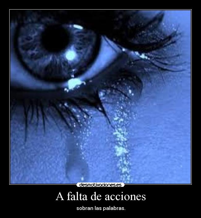A falta de acciones -