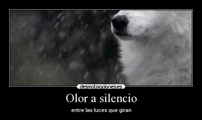 Olor a silencio -