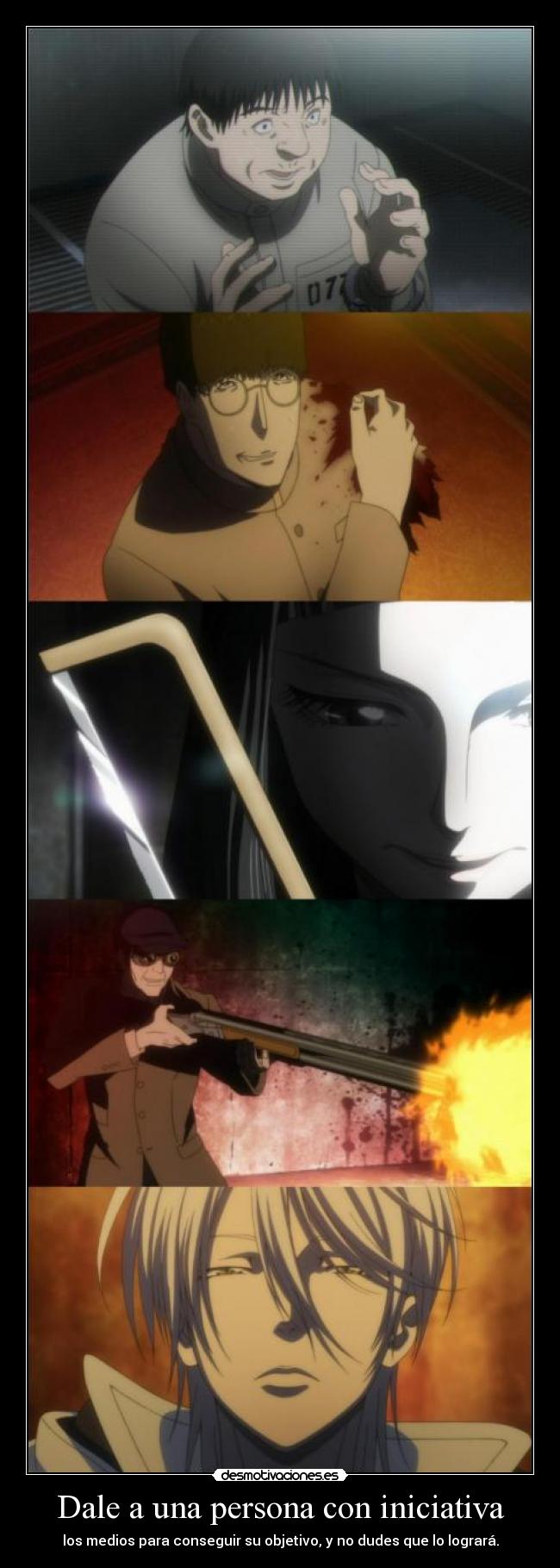 Dale a una persona con iniciativa -
