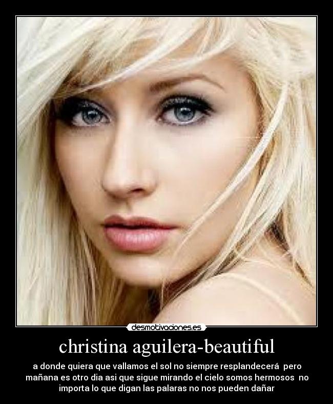 christina aguilera-beautiful -