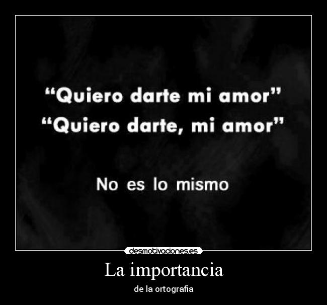 La importancia - de la ortografia