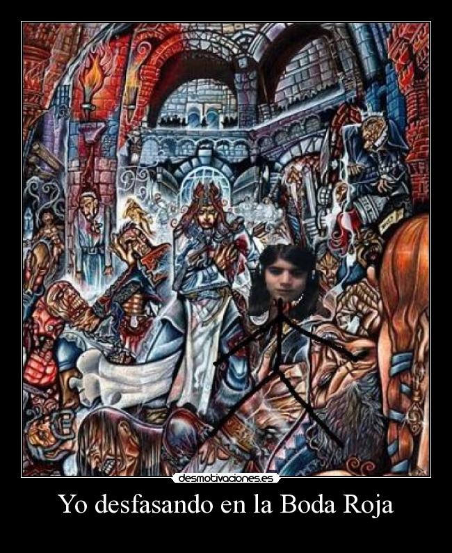 Yo desfasando en la Boda Roja - 