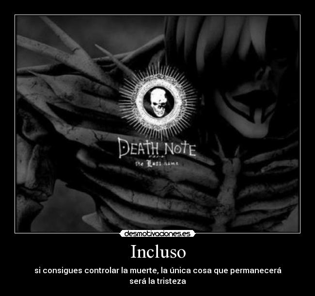 carteles rem death note muerte tristeza anime desmotivaciones