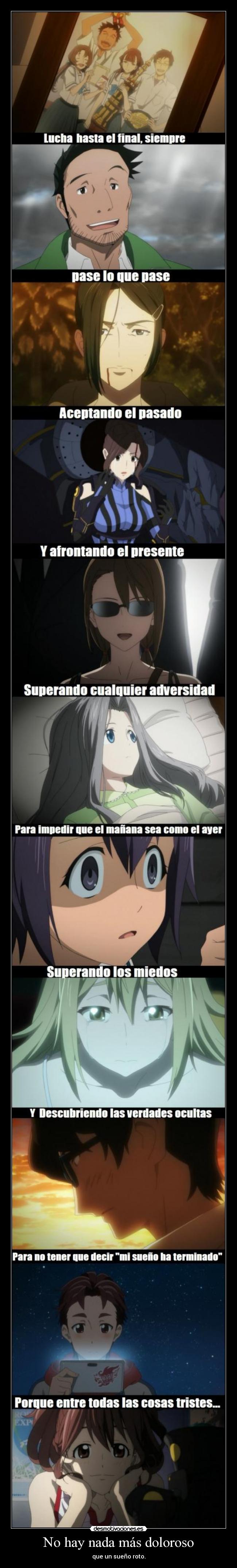 carteles raptorhunters nigatsu harukaze anime manga otaku robotics notes sueno luchas aki kai vida vivir desmotivaciones