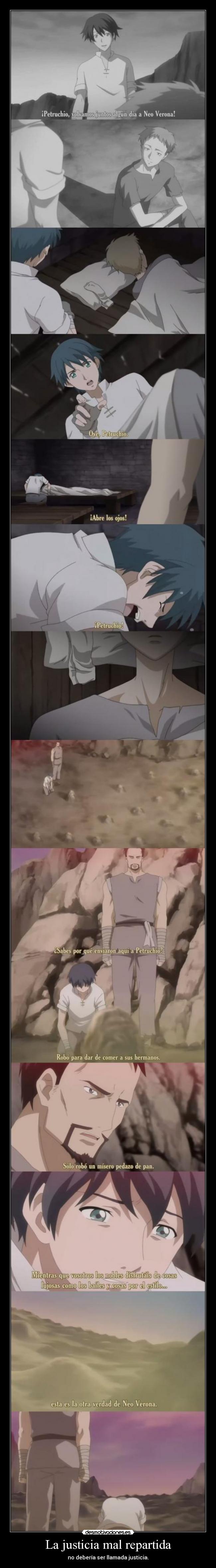 La justicia mal repartida -