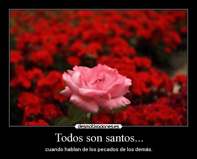 Todos son santos... -