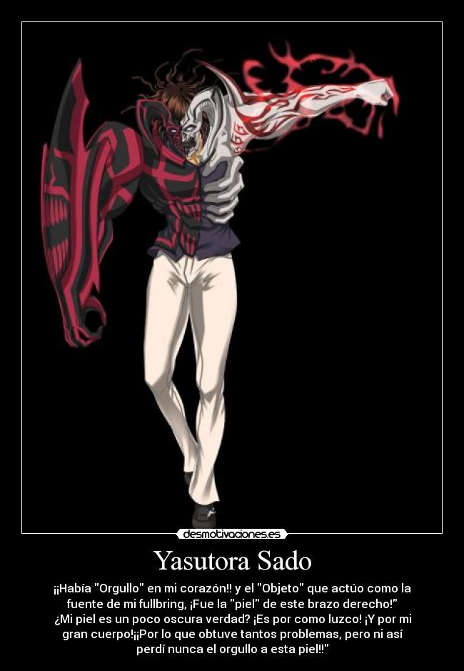 carteles anime manga bleach yasutora sado mex desmotivaciones