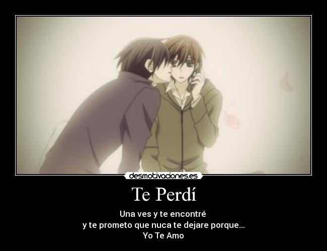 Te Perdí -