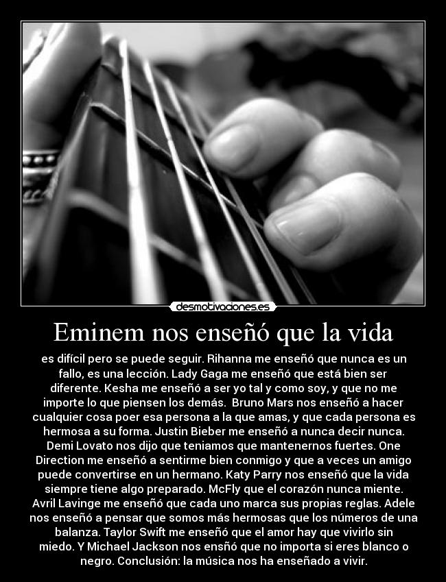 Eminem nos enseñó que la vida - 