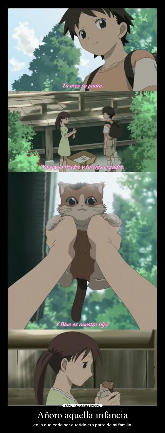 Añoro aquella infancia -